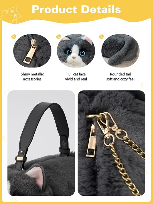 Realistic Cat Handbag