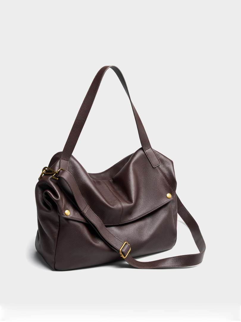 Retro Leather Minimalist Tote