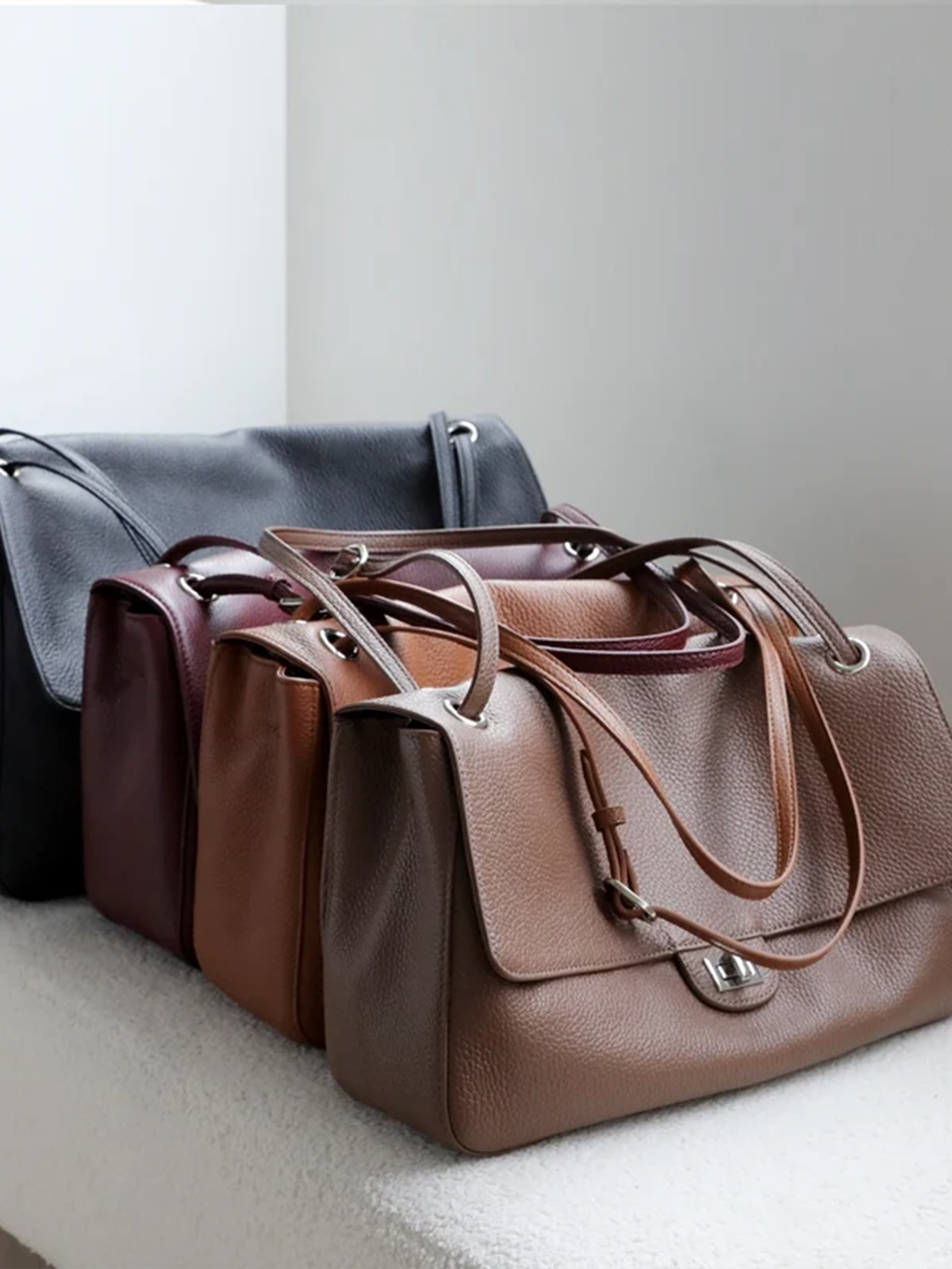 Slouchy Leather Shoulder Bag