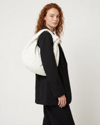 Knotted Woven Hobo Bag