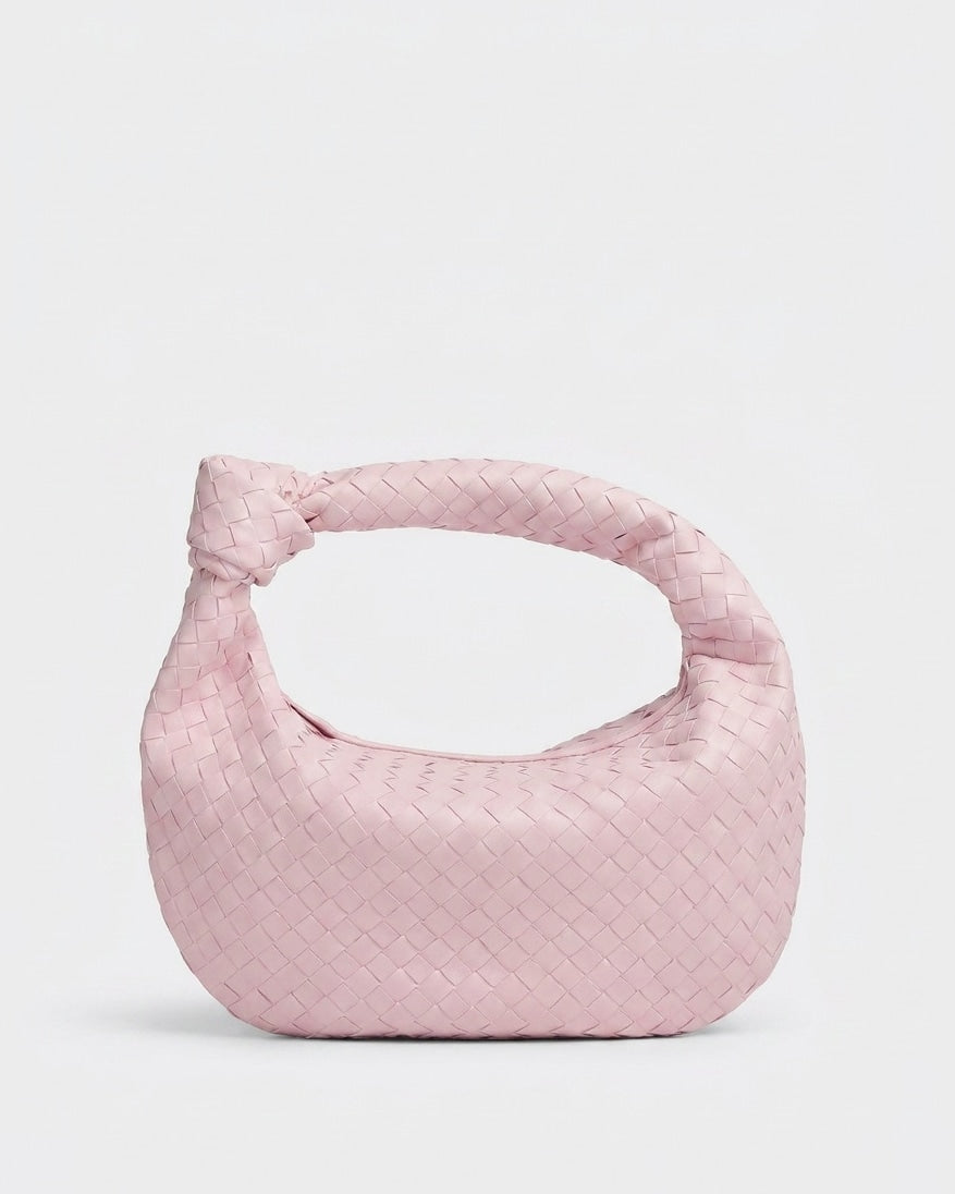 Knotted Woven Hobo Bag