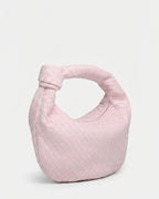 Knotted Woven Hobo Bag