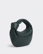 Knotted Woven Hobo Bag