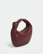 Knotted Woven Hobo Bag