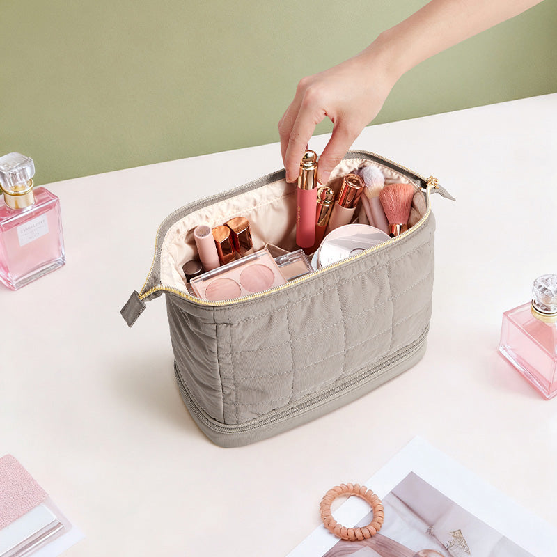 Puffy Double-Layer Makeup Bag