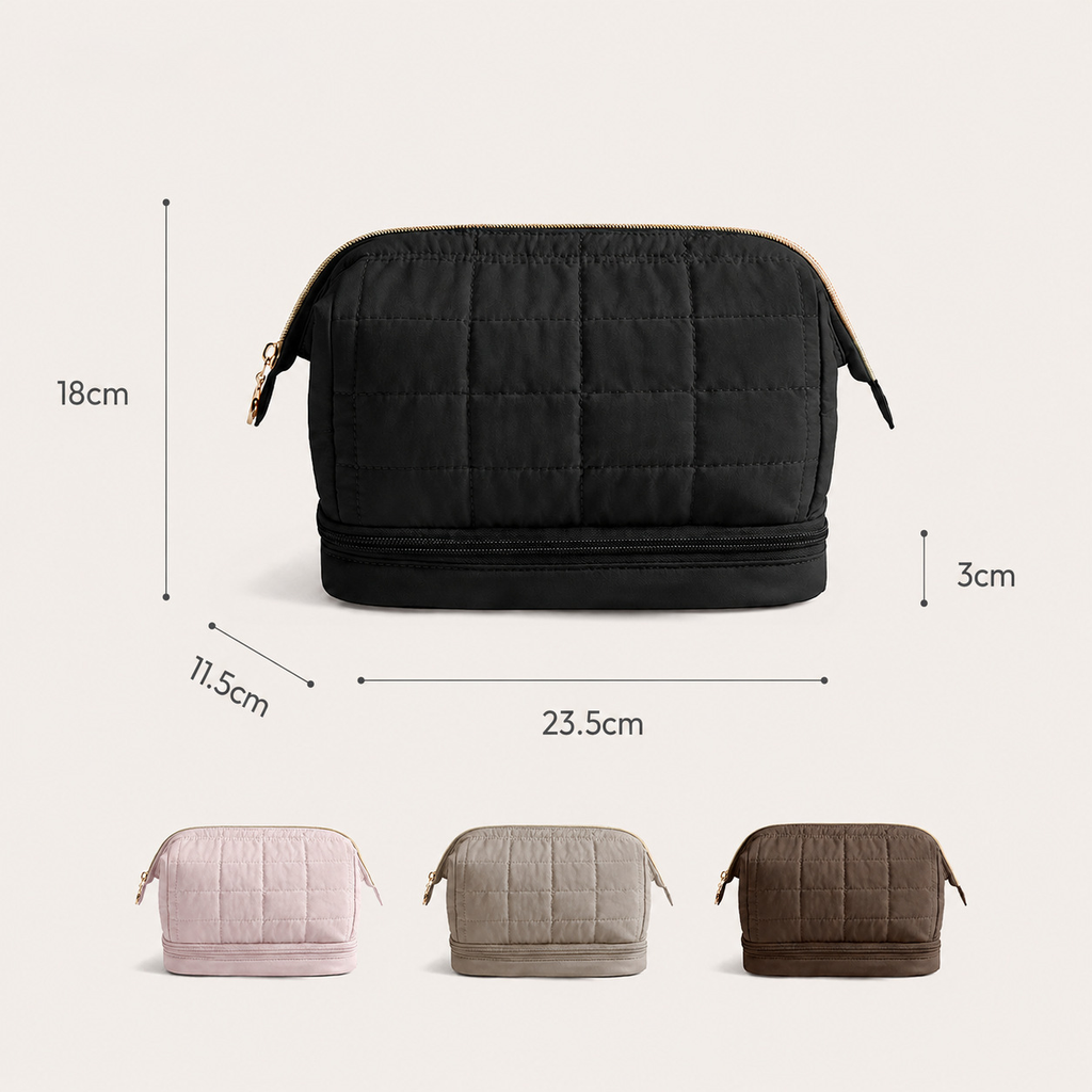 Puffy Double-Layer Makeup Bag