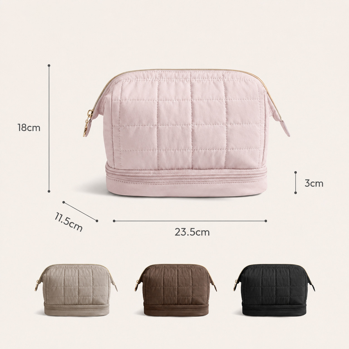 Puffy Double-Layer Makeup Bag